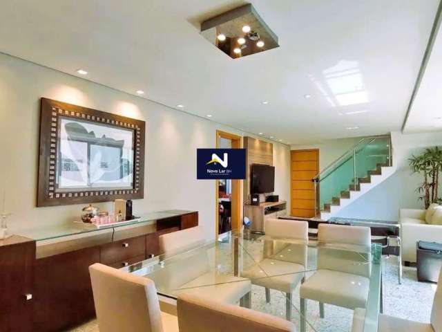 Cobertura duplex 222M², 4 Quartos, 3 VAGAS com lazer no Sion