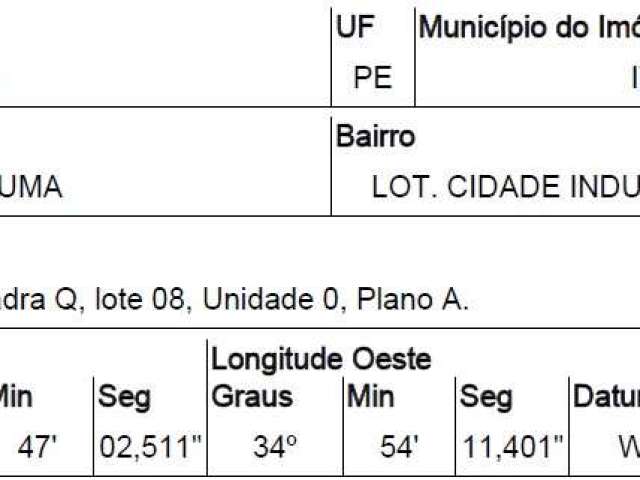 Oportunidade Única em ITAPISSUMA - PE | Tipo: Terreno | Negociação: Venda Direta Online  | Situação: Imóvel