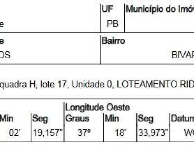 Oportunidade Única em PATOS - PB | Tipo: Terreno | Negociação: Venda Direta Online  | Situação: Imóvel