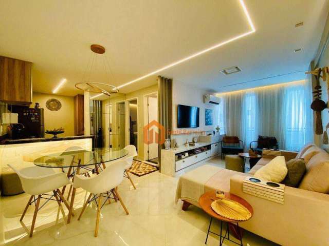 Flat com 1 dormitório à venda, 43 m² por R$ 460.000,00 - Meireles - Fortaleza/CE