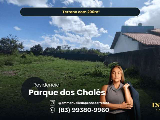 RESIDENCIAL PARQUE DOS CHALÉS | Terreno à venda com 200m² em Bananeiras/PB