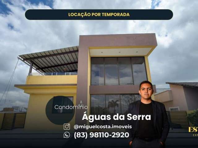 CONDOMÍNIO ÁGUAS DA SERRA | Casa para locação por temporada, diárias a partir de R$2.000,00. Banane