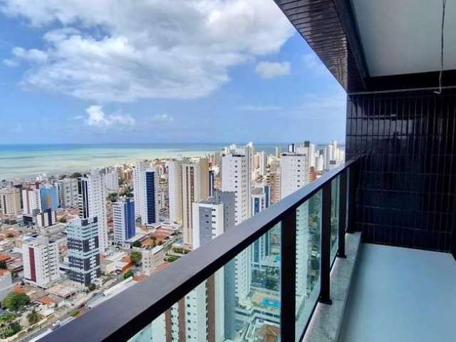 Apartamento com 2 suítes vista mar