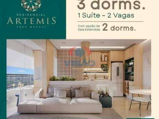 Apartamento à venda, 3 quartos, 1 suíte, 2 vagas, Jardim Park Meraki - Indaiatuba/SP