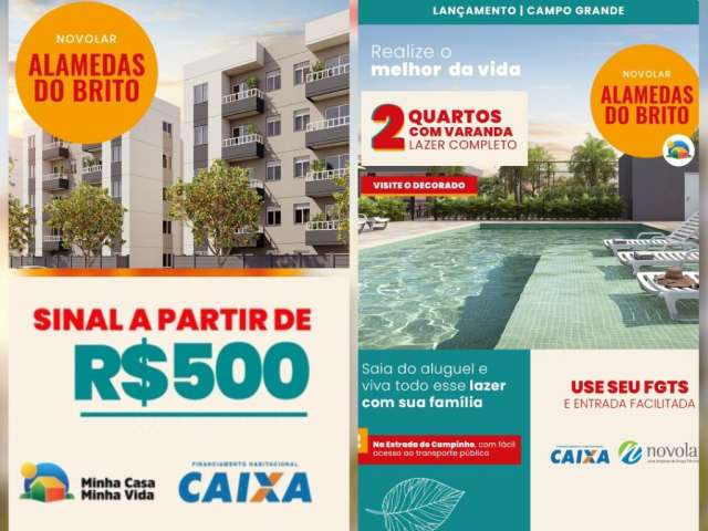 Grande lançamento de apartamentos em campo grande, Alamedas do Brito.