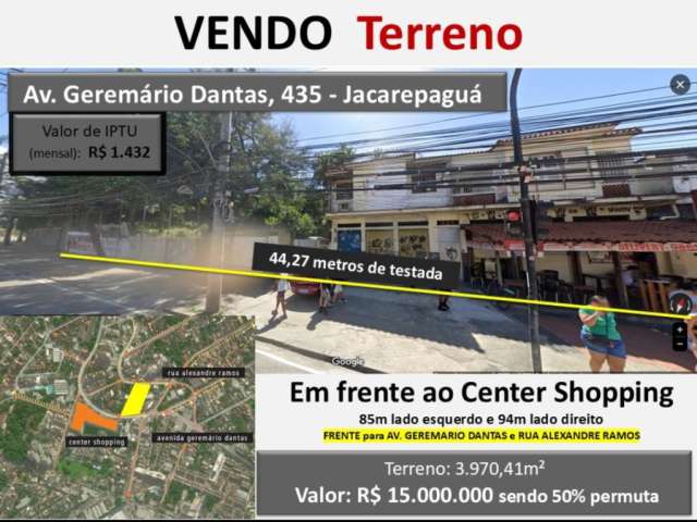 Vendo ótimo terreno comercial em Jacarepaguá