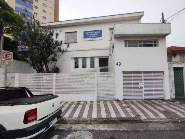 Casa Comercial para alugar, 289 m² por R$ 7.251/mês - Matriz - Mauá/SP