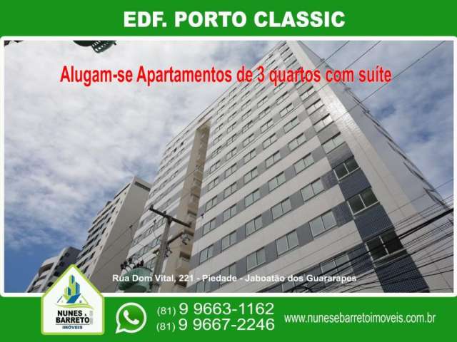 Alugo apartamento de 3 quartos, 2 suítes e 2 vagas em Piedade