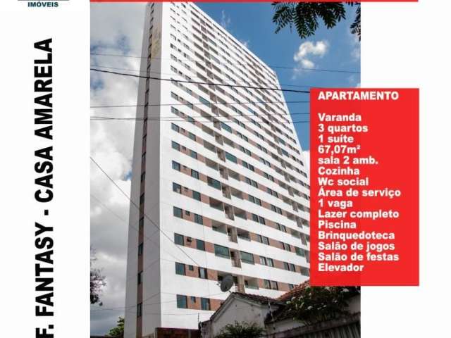 Vendo apartamento 3 quartos com lazer completo em Casa Amarela