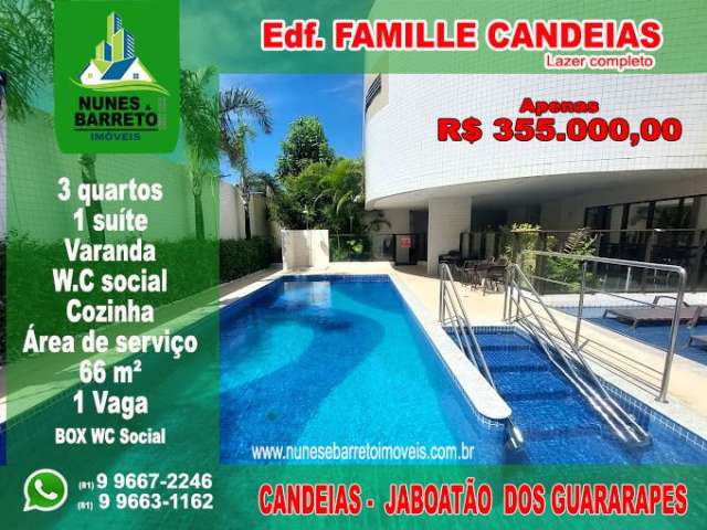 Vendo apartamento 3 quartos com lazer completo