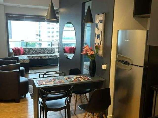 Apartamento com 1 dormitório para alugar, 45 m² por R$ 5.100,00/mês - Brooklin Paulista - São Paulo/SP