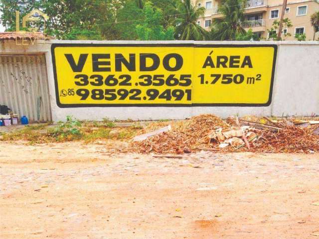 Terreno à venda, 1750 m² por R$ 1.550.000,00 - Parque Iracema - Fortaleza/CE