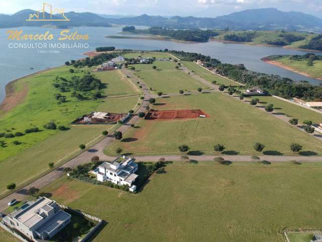 Pé na agua represa terreno em condomínio porto laranjeiras, piracaia - sp