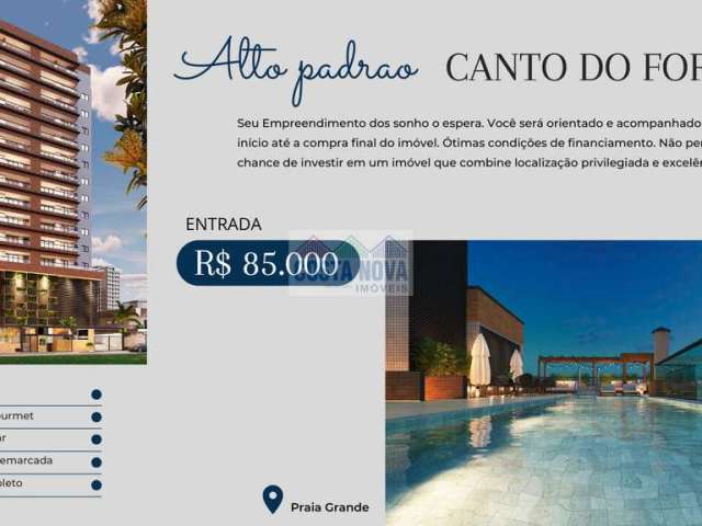 Apartamento de Alto Padrão, 3 dormitórios no Canto do Forte ? Praia Grande