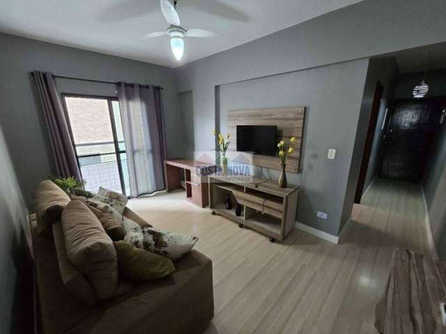 Apartamento SEMI - MOBILIADO com 1 quarto no Canto do Forte em Praia Grande/SP.