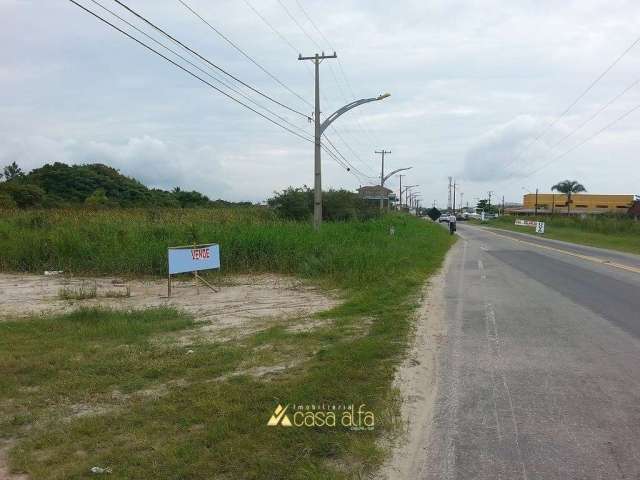 Vendo terreno frente rodovia das praias.