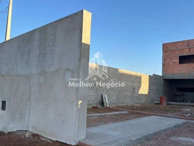 Casa em fase de construção com 3 dormitórios a venda, no bairro vale do sol, Piracicaba - SP