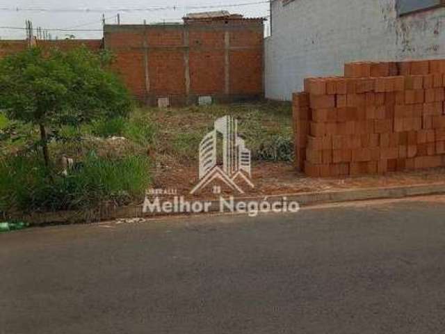 Terreno à venda com 160m² , Chácara Recreio Alvorada, Hortolândia, SP - COD: RRTE0156_LMN