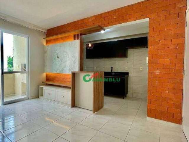 Apartamento semi-mobliado para locação em condomínio completo.