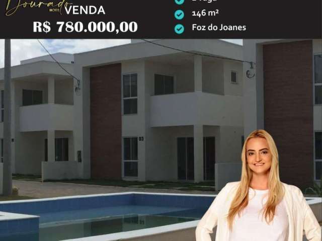 Casa residencial Duplex Condomínio Foz do Joanes para Venda Buraquinho, Lauro de Freitas