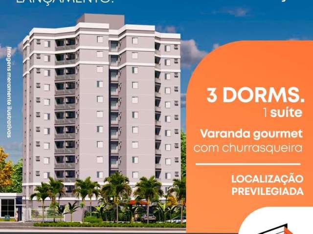 Apartamento com 3 dormitórios - lançamento  -  Mogi Guaçu Miami Residence