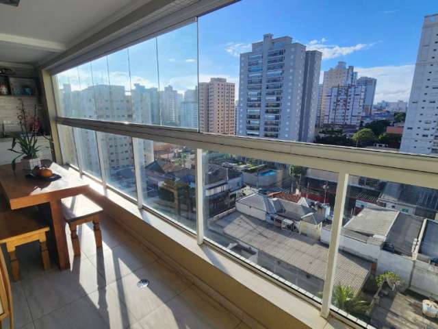 Apartamento 108 m², 2 dormitórios, 1 suíte, sala ampliada, 3 vagas, terraço churrasqueira,- SCsul