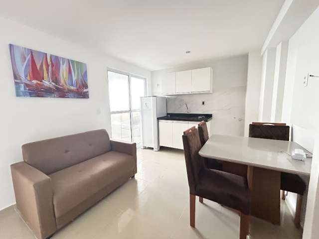 Apto frente mar para locação no Paraíso à Beira-Mar em Bessa! Apartamentos Pé na Areia, Semi-Mobiliado,