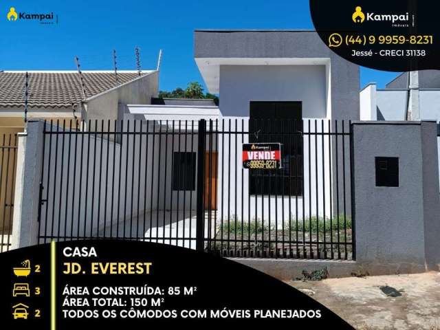 Casa com 3 quartos à venda na Rua José Antonio Rodrigues, Jardim Everest, Maringá, 85 m2 por R$ 435.000