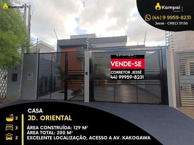 Casa com 3 quartos à venda na Rua Pioneira Idalina Caliman Mariani, Jardim Oriental, Maringá, 129 m2 por R$ 720.000