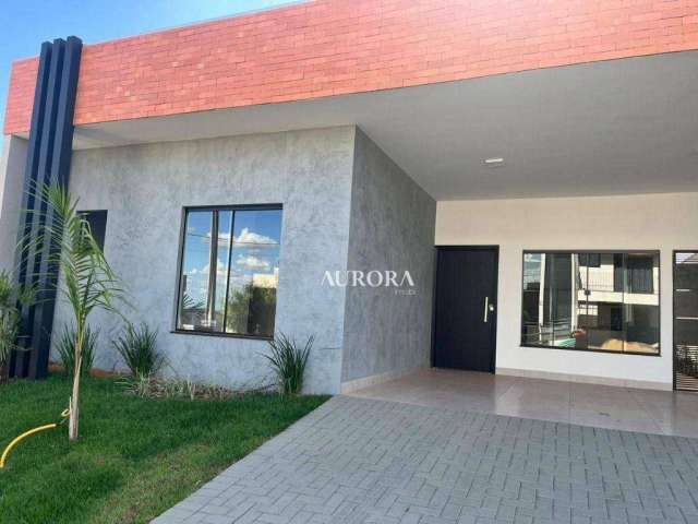 Casa no condomínio Moradas do vale com 3 dormitórios à venda, 137 m² por R$ 890.000 - Residencial Gleba Esperanca - Londrina/PR