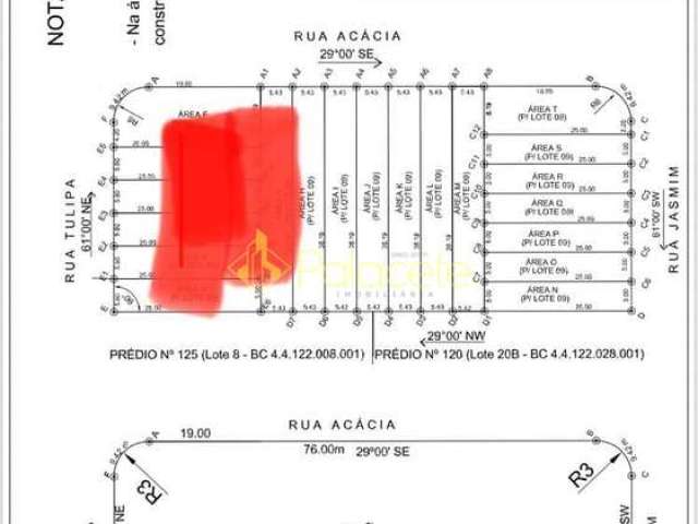 Terreno à venda 206.34M², Piracangaguá (Chácara Flórida), Taubaté - SP