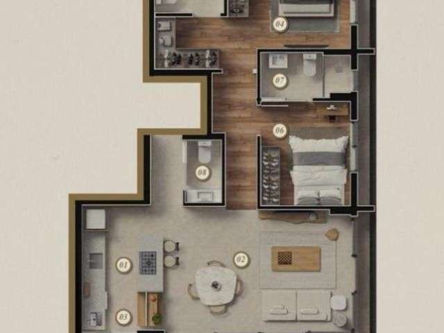 Apartamento com 2 dormitórios à venda, 87 m² por R$ 991.064,93 - Fazenda - Itajaí/SC