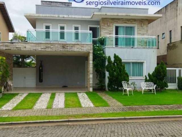 Excelente casa porteira fechada para aluguel no Eusébio com 3 suítes, piscina privativa.