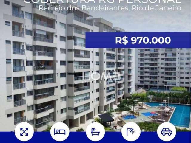 Magnífica Cobertura Duplex no Recreio dos Bandeirantes, 3 Quartos, 1 Suíte, 180 m², Condomínio RG Personal Residences,