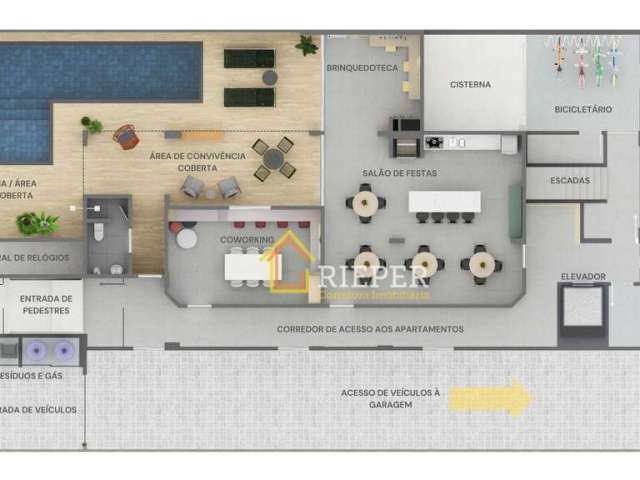 Apartamento planta de 72 a 82 m² com suíte +1 ou suíte + 2 dormitórios à venda a partir de  R$ 500.121 - Saguaçu - Joinville/SC