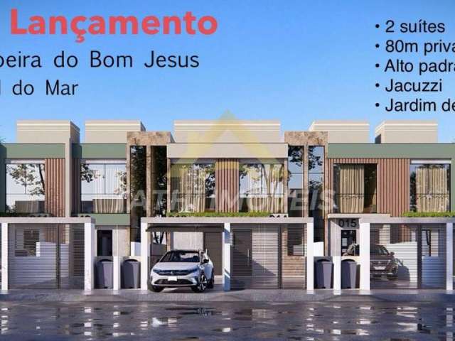 Casa para Venda em Florianópolis, Cachoeira do Bom Jesus, 2 dormitórios, 2 suítes, 3 banheiros, 2 vagas