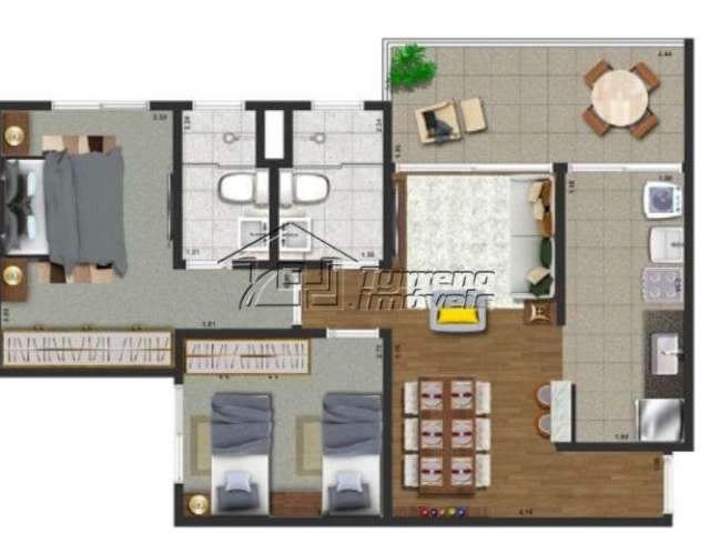 Lindo apartamento na planta