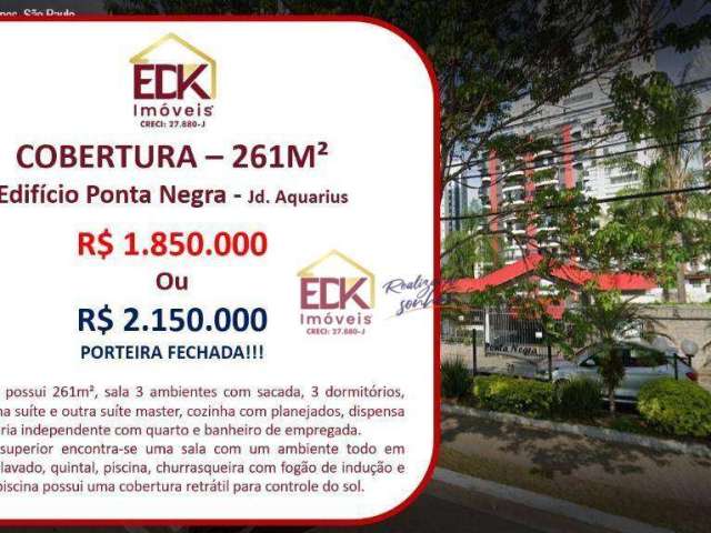 Cobertura com 2 dormitórios à venda, 261 m² por R$ 1.850.000,00 - Jardim Aquarius - São José dos Campos/SP