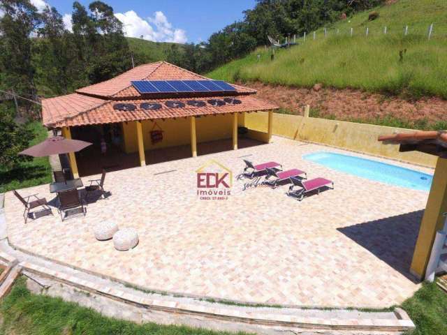 Sítio com 3 dormitórios à venda, 34000 m² por R$ 1.155.000,00 - Zona Rural - Cunha/SP