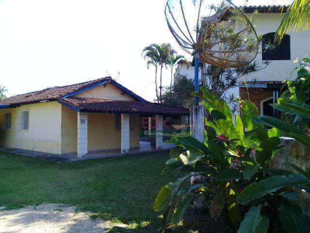 Chácara na Praia com 2 dormitórios, 1170 m² - venda por R$ 1.500.000 ou aluguel por R$ 4.700/mês - Praia do Sapê - Ubatuba/SP
