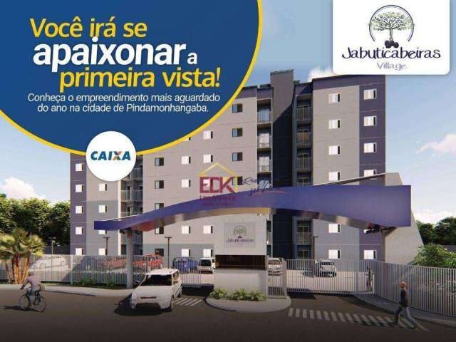 Apartamento com 2 dormitórios à venda, 50 m² por R$ 196.000,00 - Feital - Pindamonhangaba/SP