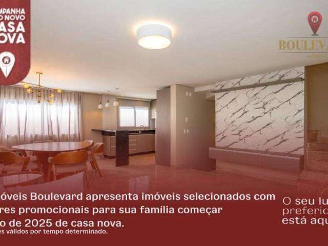 Sobrado mobiliado, novo, com 3 dormitórios à venda, 153 m² por R$ 855.000 - Xaxim - Curitiba/PR