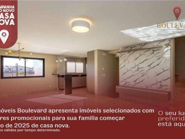 Sobrado novo, mobiliado com 3 dormitórios à venda, 153 m² por R$ 853.600 - Xaxim - Curitiba/PR