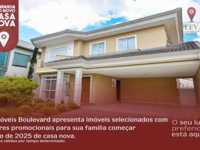 Casa mobiliada no Boulevard, com 4 dormitórios à venda, 288 m² por R$ 2.650.000 - Uberaba - Curitiba/PR