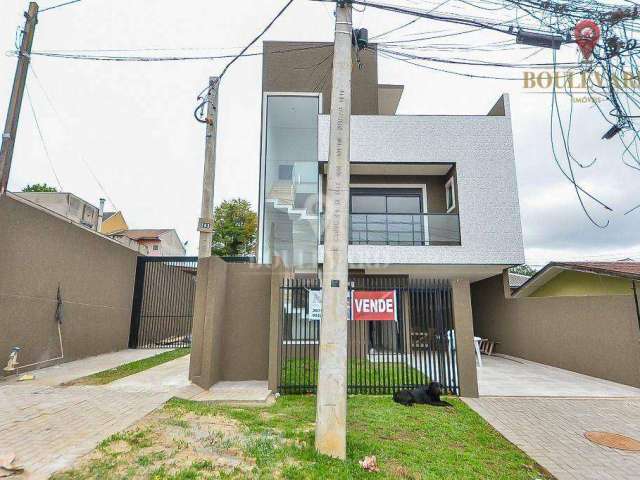 Sobrado triplex novo em condomínio fechado, com 3 dormitórios à venda, 151 m² por R$ 849.000 - Xaxim - Curitiba/PR