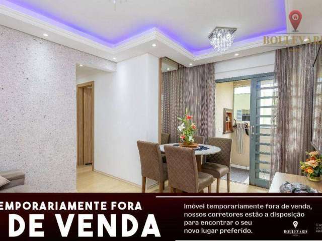 Apartamento semi-mobiliado no Pio Lanteri, com 3 dormitórios à venda, 59 m² por R$ 354.900 - Uberaba - Curitiba/PR