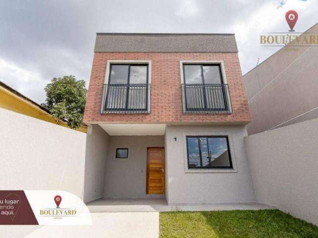 Sobrado novo, com 3 dormitórios à venda, 91 m² por R$ 530.000 - Santa Cândida - Curitiba/PR