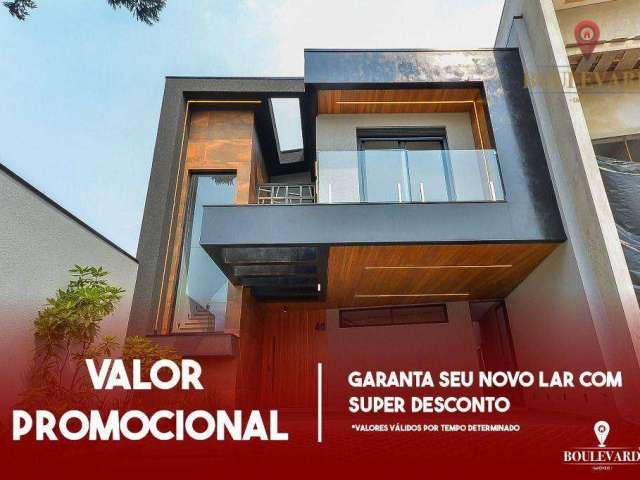 Casa no Residencial Vicenza, com 4 dormitórios à venda, 313 m² por R$ 2.299.000 - Itália- São José dos Pinhais/PR