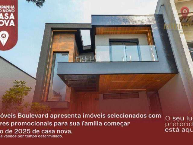 Casa no Residencial Vicenza, com 4 dormitórios à venda, 313 m² por R$ 2.148.900 - Itália- São José dos Pinhais/PR