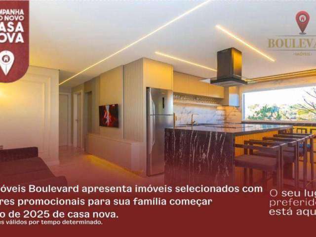 Apartamento mobiliado e decorado no Residencial Prima Torre, com 3 dormitórios à venda, 88 m² por R$ 930.000 - Santa Felicidade- Curitiba/PR